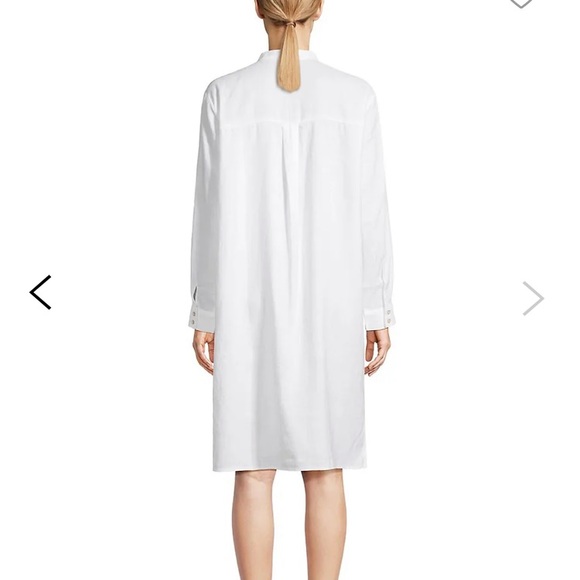 Eileen Fisher long linen chore coat - Picture 2 of 6